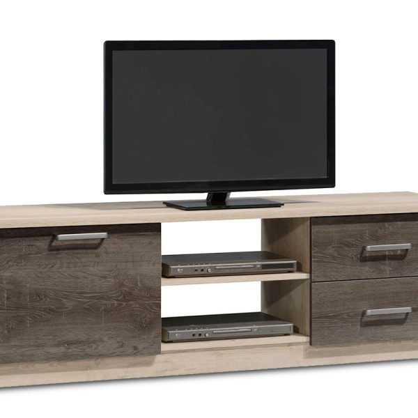 Έπιπλο τηλεόρασης OLYMPUS pakoworld χρώμα castillo-toro 160x39,5x50,5εκ