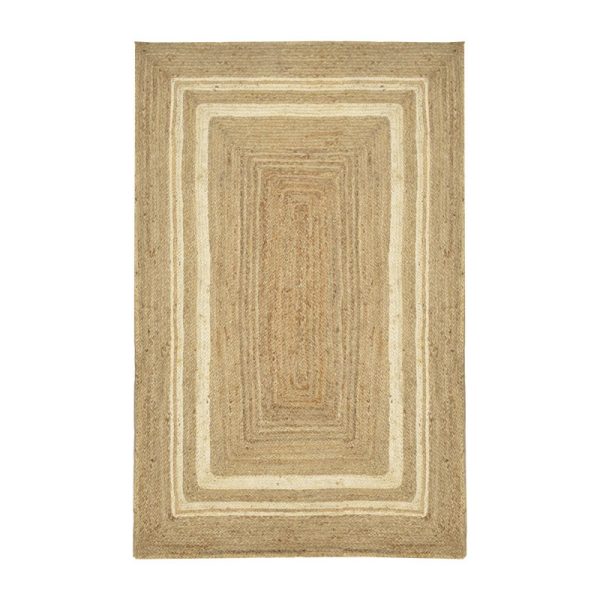 Χαλί Mazir Inart μπεζ-εκρού γιούτα 120x180x1εκ