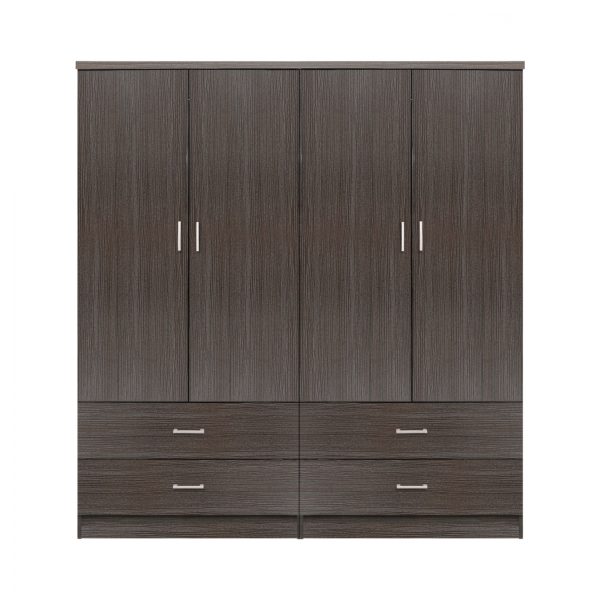 ΣΕΤ 2 ΤΜΧ ΝΤΟΥΛΑΠΑ 4ΦΥΛΛΗ ΜΕ 4 ΣΥΡΤΑΡΙΑ ZEBRANO 160X42X181 HM11349.01