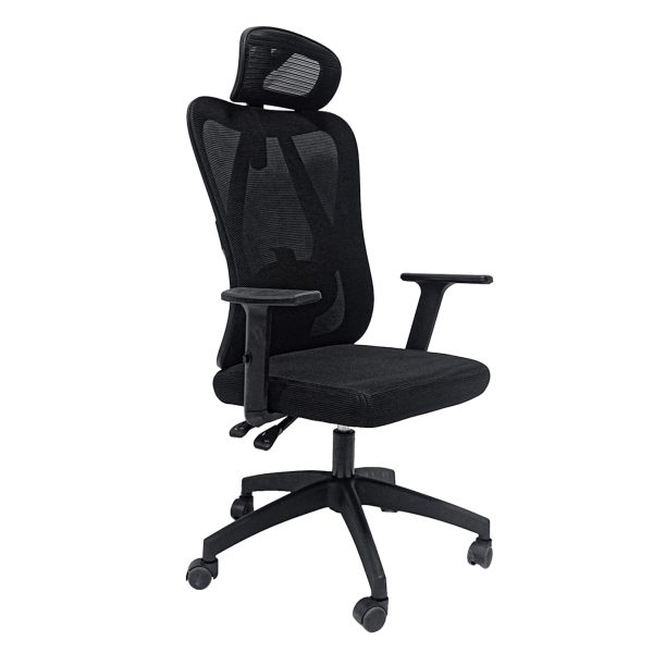 ΚΑΡΕΚΛΑ ΓΡΑΦΕΙΟΥ MEXER HM1195.01 ΜΑΥΡΟ MESH-ΜΕΤΑΛ.ΒΑΣΗ-NYLON ΣΚΕΛΕΤΟΣ 68x70x136Υεκ.