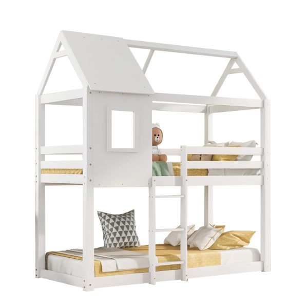ΠΑΙΔΙΚΗ ΚΟΥΚΕΤΑ ΣΠΙΤΑΚΙ τ.MONTESSORI HOOD HM705.03 ΞΥΛΟ ΠΕΥΚΟΥ ΣΕ ΛΕΥΚΟ-ΣΤΡΩΜΑΤΑ 190x90εκ