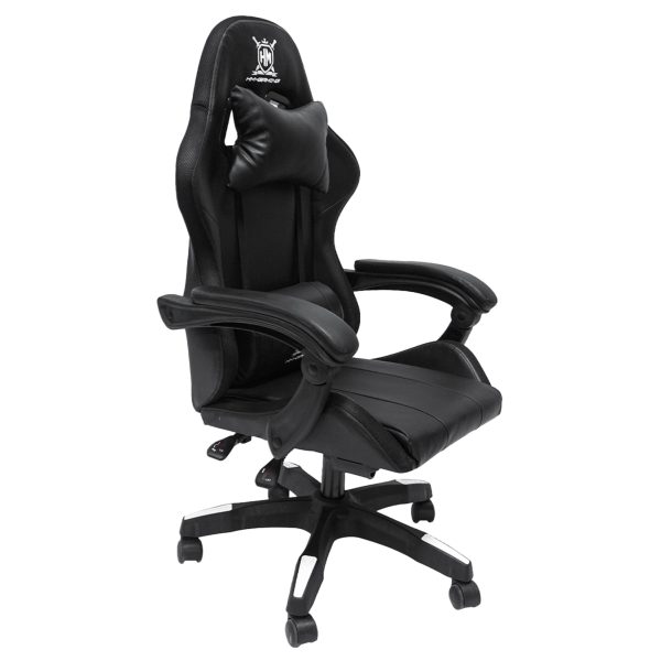 ΠΟΛΥΘΡΟΝΑ GAMING DARREN HM1203.04 ΜΑΥΡΟ-ΛΕΥΚΟ PVC & NYLON 58.5x100x120Υεκ.