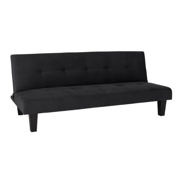 ΚΑΝΑΠΕΣ ΚΡΕΒΑΤΙ ODESSA HM3000.14 ΜΑΥΡΟ ΒΕΛΟΥΔΟ 180x83x75Y εκ.