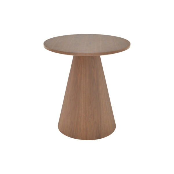 Βοηθητικό τραπέζι Donda pakoworld mdf καρυδί Φ45x50εκ