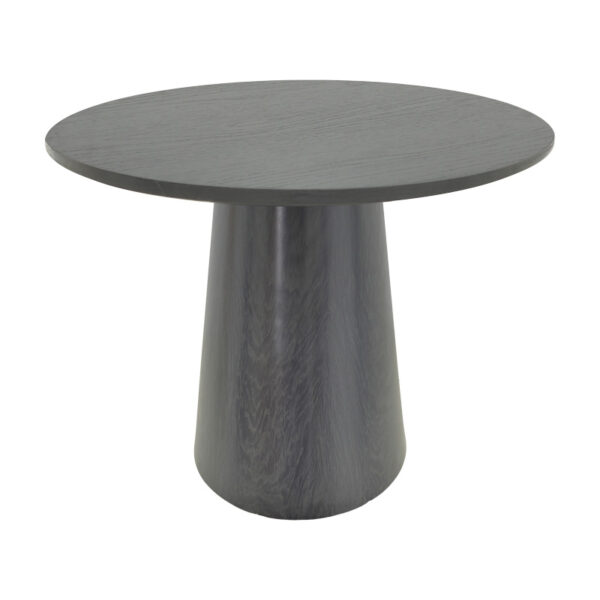 Tραπέζι Donda pakoworld mdf μαύρο Φ100x76εκ