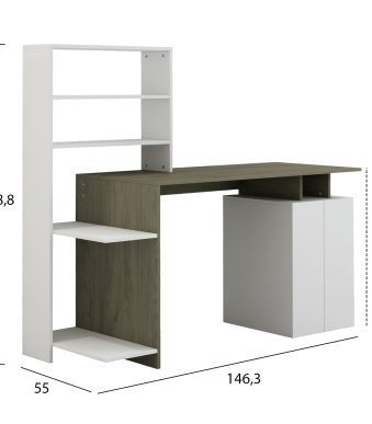 grafeio-me-bibliothiki-melamini-olive-gr-1